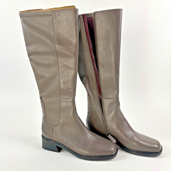 Franco Sarto Women's Giselle Tall Medium Shaft Boot Castagno Leather Size 9W - Picture 4 of 16